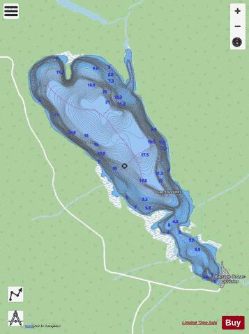 Duvivier, Lac depth contour Map - i-Boating App - Streets