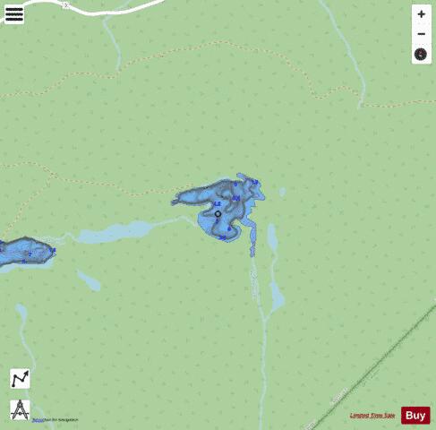 Gunn 1, Lac depth contour Map - i-Boating App - Streets
