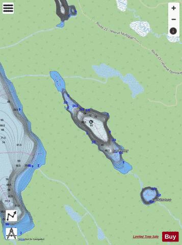 Perley, Lac depth contour Map - i-Boating App - Streets