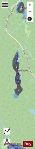Thomas, Lac depth contour Map - i-Boating App - Streets