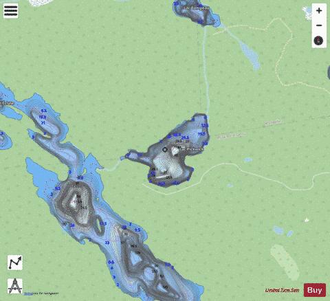 Pickwick, Lac depth contour Map - i-Boating App - Streets