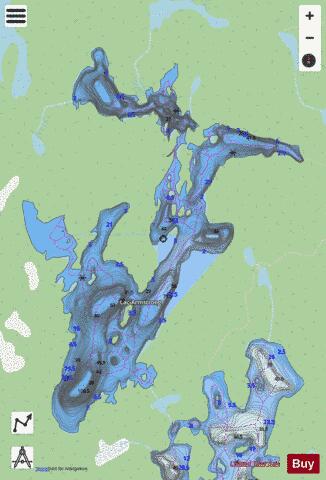 Herbert, Lac depth contour Map - i-Boating App - Streets