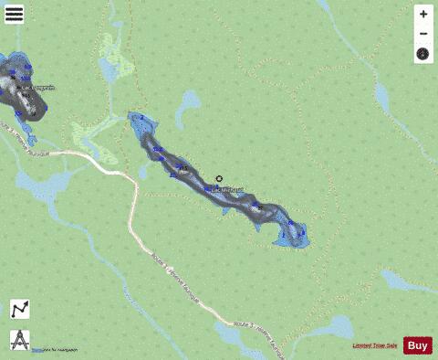 Michaud, Lac depth contour Map - i-Boating App - Streets