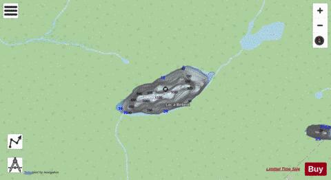 Bebert, Lac a depth contour Map - i-Boating App - Streets