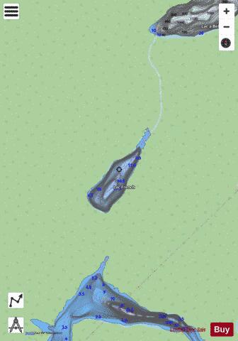 French, Lac depth contour Map - i-Boating App - Streets