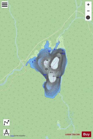 Allen, Lac depth contour Map - i-Boating App - Streets