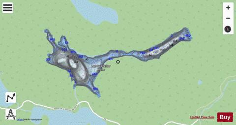 Rocher Blanc, Lac du depth contour Map - i-Boating App - Streets