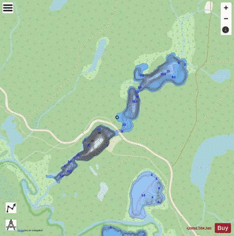 Dix Milles, Baie des depth contour Map - i-Boating App - Streets