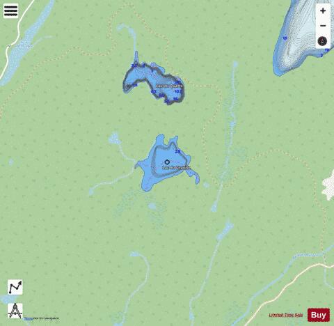 Granite, Lac du depth contour Map - i-Boating App - Streets