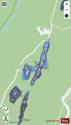 McRae, Lac depth contour Map - i-Boating App - Streets