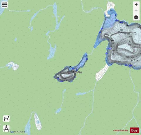 Hoyt, Lac depth contour Map - i-Boating App - Streets