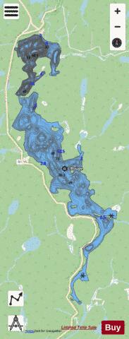 Rouge, Petit lac depth contour Map - i-Boating App - Streets