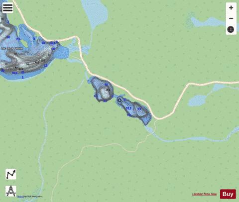 Chute Noire, Lac de la depth contour Map - i-Boating App - Streets