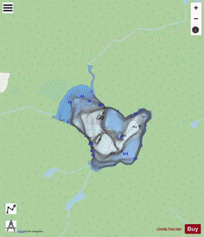 Parker, Lac depth contour Map - i-Boating App - Streets