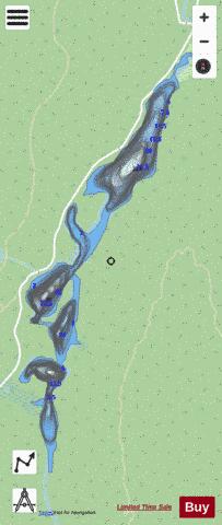 Tonnerre, Lac au depth contour Map - i-Boating App - Streets