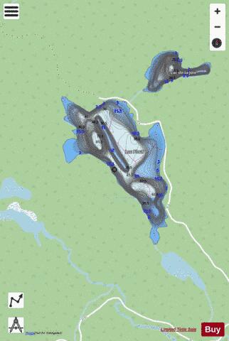 Plouf, Lac depth contour Map - i-Boating App - Streets