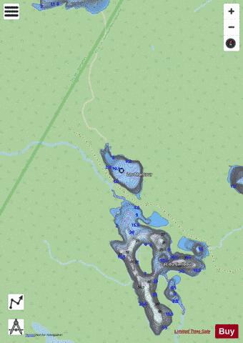 Montour, Lac depth contour Map - i-Boating App - Streets