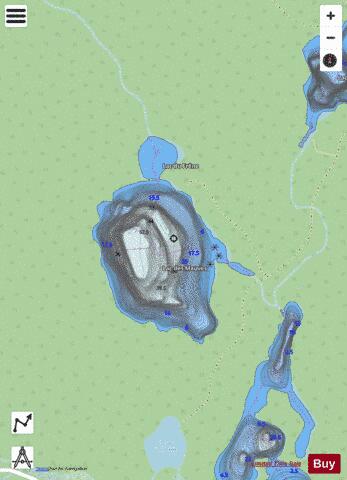 Mauves, Lac des depth contour Map - i-Boating App - Streets