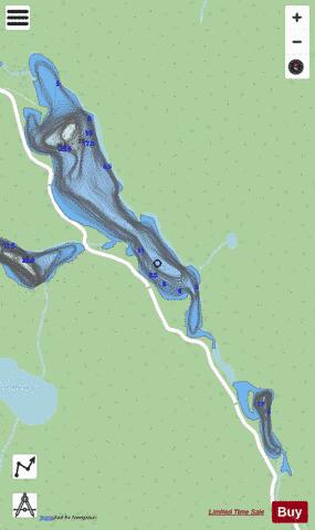 Ouabiti, Lac depth contour Map - i-Boating App - Streets