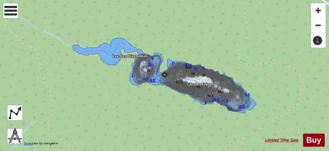 Freres, Lac des depth contour Map - i-Boating App - Streets
