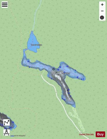Aubry, Lac depth contour Map - i-Boating App - Streets