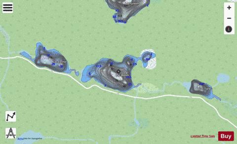 Bondi, Lac depth contour Map - i-Boating App - Streets