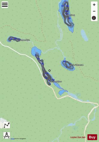 Longfellow, Lac depth contour Map - i-Boating App - Streets