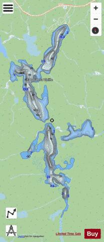 Vieille, Lac de la depth contour Map - i-Boating App - Streets
