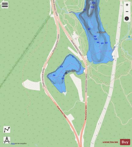 Regis, Lac a depth contour Map - i-Boating App - Streets