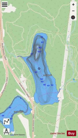 Noel, Lac a depth contour Map - i-Boating App - Streets