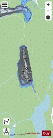 Sioui, Lac depth contour Map - i-Boating App - Streets