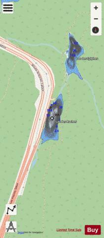 Roches, Lac des depth contour Map - i-Boating App - Streets