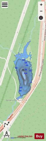 Epaule, Petit lac a l' depth contour Map - i-Boating App - Streets