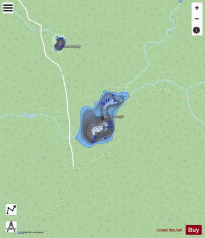 Provencal, Lac depth contour Map - i-Boating App - Streets