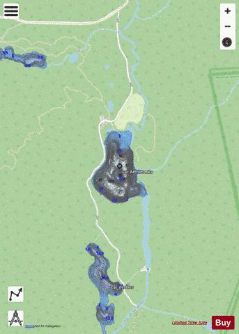 Arthabaska, Lac depth contour Map - i-Boating App - Streets