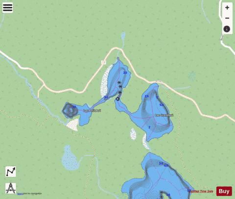 Petit Pre, Lac depth contour Map - i-Boating App - Streets