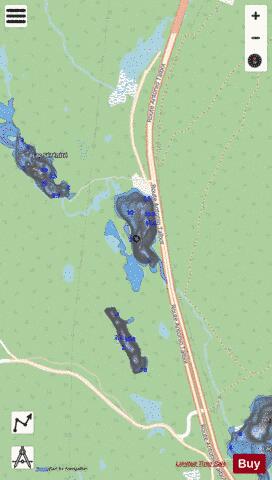 Horatio-Walker, Lac depth contour Map - i-Boating App - Streets