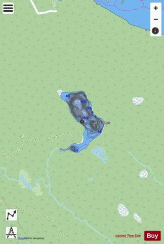 Saulmer, Lac depth contour Map - i-Boating App - Streets