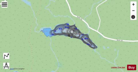Maguire, Lac depth contour Map - i-Boating App - Streets