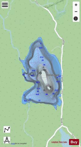 Aulnes, Lac des depth contour Map - i-Boating App - Streets