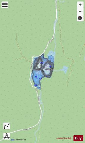 Landry, Lac depth contour Map - i-Boating App - Streets