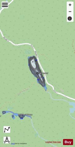 Leneuf, Lac depth contour Map - i-Boating App - Streets