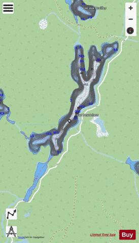 Desrochers, Lac depth contour Map - i-Boating App - Streets