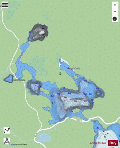Arcand, Lac depth contour Map - i-Boating App - Streets