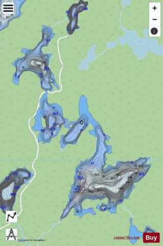 Fou, Lac depth contour Map - i-Boating App - Streets