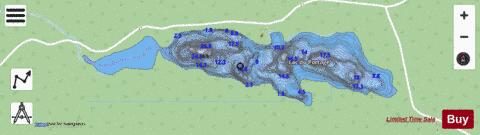 Portage, Lac du depth contour Map - i-Boating App - Streets
