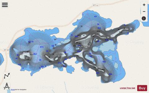 Portage, Lac du depth contour Map - i-Boating App - Streets