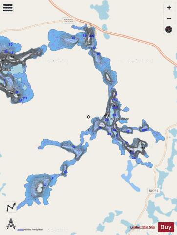 Larouche, Lac depth contour Map - i-Boating App - Streets