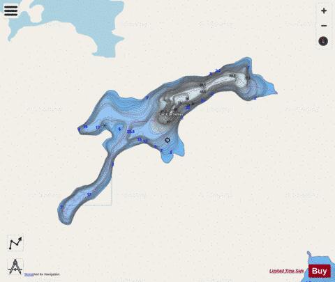 Cornelier, Lac depth contour Map - i-Boating App - Streets