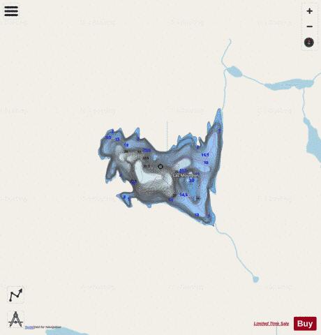 Mourdon, Lac depth contour Map - i-Boating App - Streets